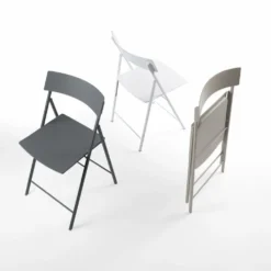 Set 6 sedie pieghevoli con carrello Kurt
