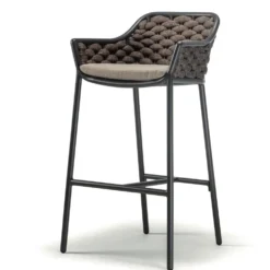 4 sgabelli alti con schienale Panama