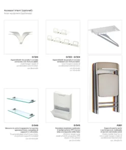 Specchio angolare ad anta in alluminio Angle Vanity