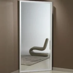 Specchio angolare ad anta in alluminio Angle Vanity