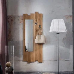 Specchio da ingresso in legno Elias 2
