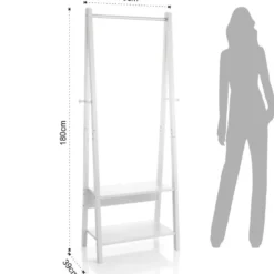 Stand appendiabiti in legno Kerion