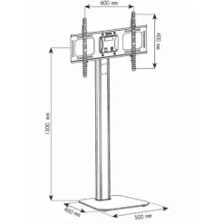 Supporto TV da pavimento design Morris1