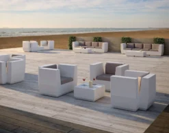 Tavolino basso da giardino Big Cut Table by Plust