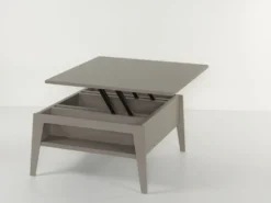 Tavolino da salotto con piano alzabile e contenitore Mintar