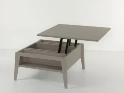 Tavolino da salotto con piano alzabile e contenitore Mintar