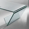 Tavolino da salotto in vetro curvato Gabry