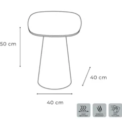 Tavolino da salotto lato divano Marven Small