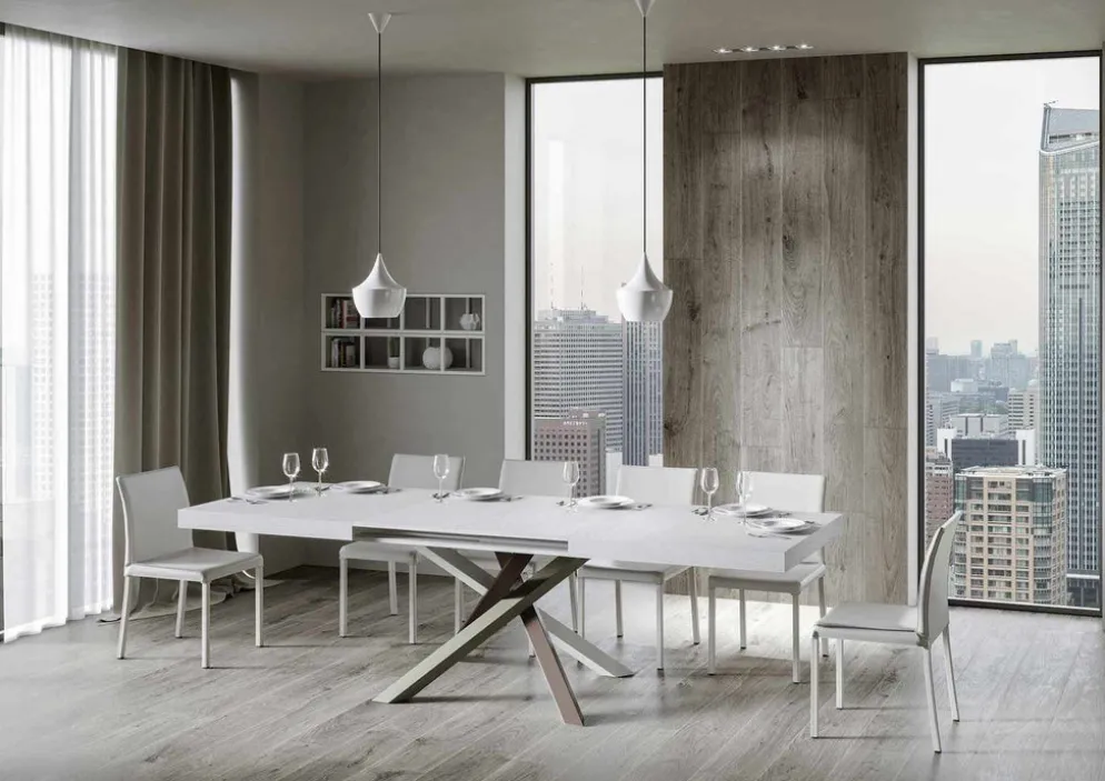 Tavolo allungabile Aberdeen 4C 90x130/390 cm