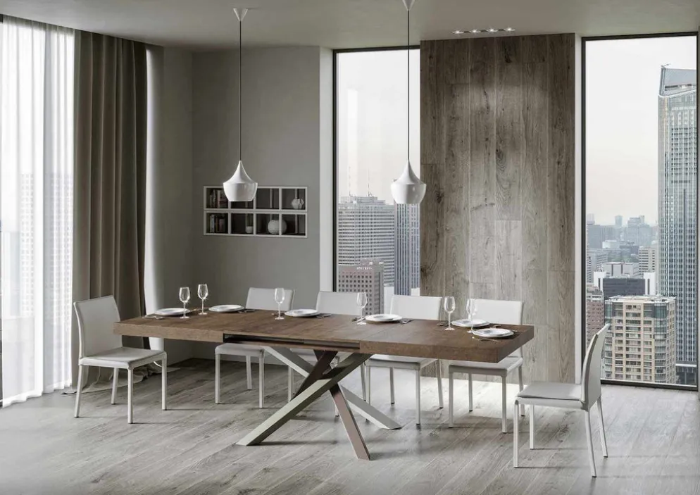 Tavolo allungabile Aberdeen 4C 90x130/390 cm