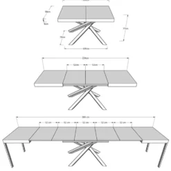 Tavolo allungabile Aberdeen Evolution 90x120/380 cm