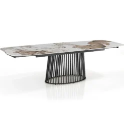 Tavolo allungabile con piano in ceramica Colin B