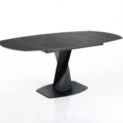 Tavolo allungabile con piano in ceramica Bernat Black