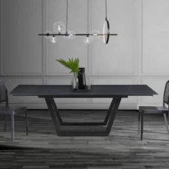 Tavolo allungabile con piano in ceramica Richard Black