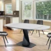 Tavolo allungabile con piano in ceramica Bernat Marble
