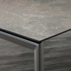 Tavolo allungabile Duarte piano vetro ceramica 140 x 90 cm