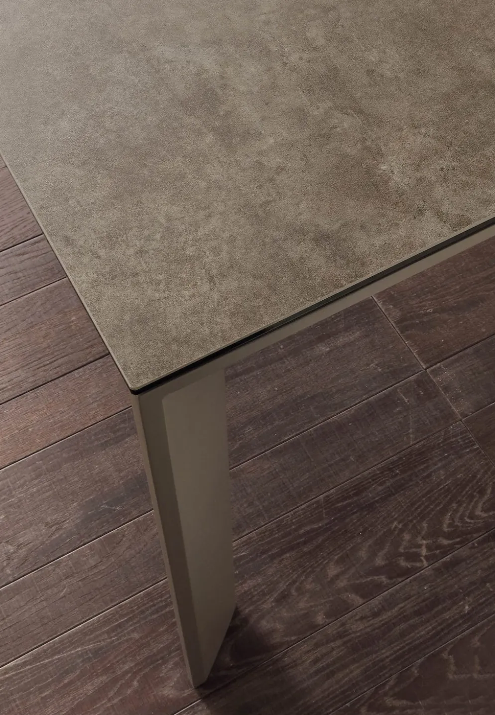 Tavolo allungabile Duarte piano vetro ceramica 140 x 90 cm