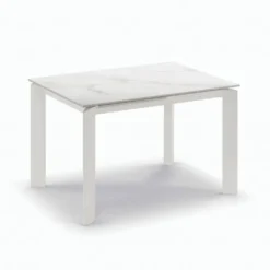 Tavolo allungabile in ceramica e metallo Lumis Marble