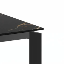 Tavolo allungabile in ceramica e metallo Lumis Marble