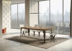 Tavolo allungabile moderno Askim 90x130/390 cm