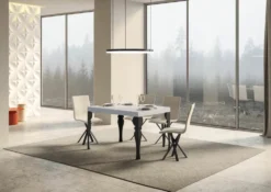 Tavolo allungabile moderno Askim 90x130/390 cm