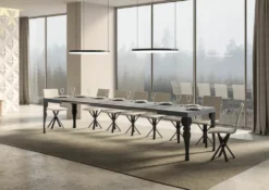 Tavolo allungabile moderno Askim 90x130/390 cm