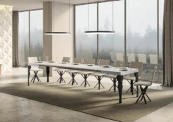 Tavolo allungabile moderno Askim 90x130/390 cm