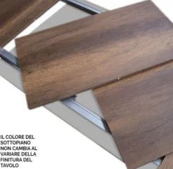 Tavolo allungabile moderno Askim 90x130/390 cm