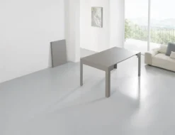 Tavolo consolle allungabile in acciaio Dutton