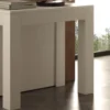 Tavolo consolle allungabile Klement in legno bianco