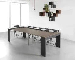 Tavolo consolle allungabile con sedie Glen 120
