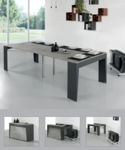 Tavolo consolle allungabile con sedie Glen 120