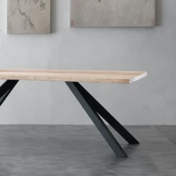Tavolo da cucina in metallo e legno Learn