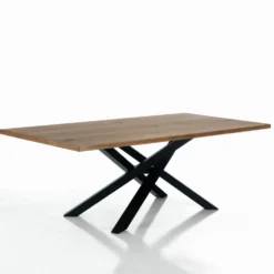 Tavolo da pranzo con piano in legno Gerard