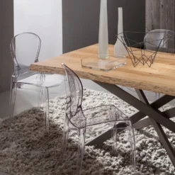 Tavolo da pranzo con piano in legno Arsenio