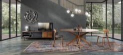 Tavolo da pranzo ovale in legno Hubbard Oak