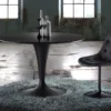 Tavolo da pranzo rotondo allungabile Sulevi Black