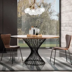 Tavolo da pranzo rotondo Stairway Oak
