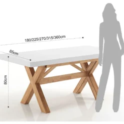 Tavolo in legno allungabile Uprising