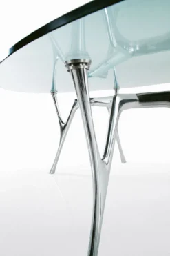 Tavolo scrivania rotondo Perseo Glass