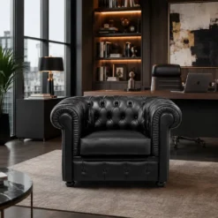 Windsor | Poltrona in pelle Made in Italy